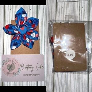 2/$10 Patriotic Dog/ cat over the collar flower accessory new #24
